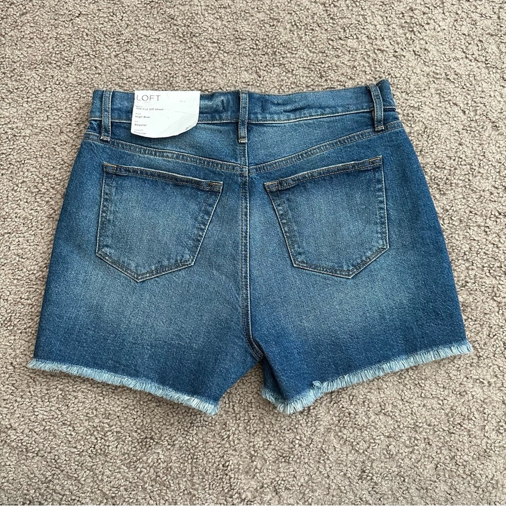 Loft The Cut Off Denim Short Womens Size 25 - Picture 4 of 12